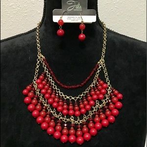 Julie Collection Necklace with matching earrings